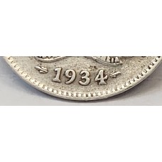 AUSTRALIA 1934/3 . THREEPENCE . VARIETY . OVERDATE